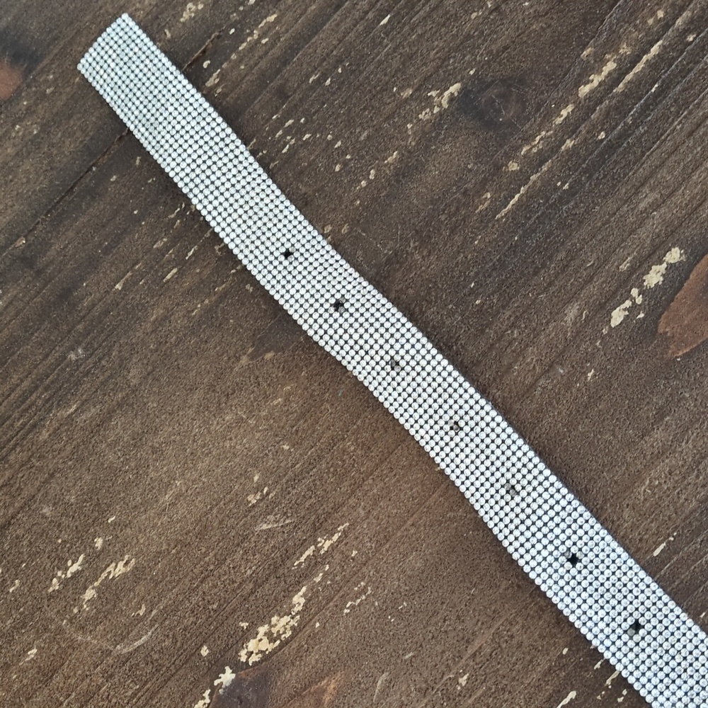Charlotte Russe Silver Rhinestone Belt M/L - Picture 5 of 6